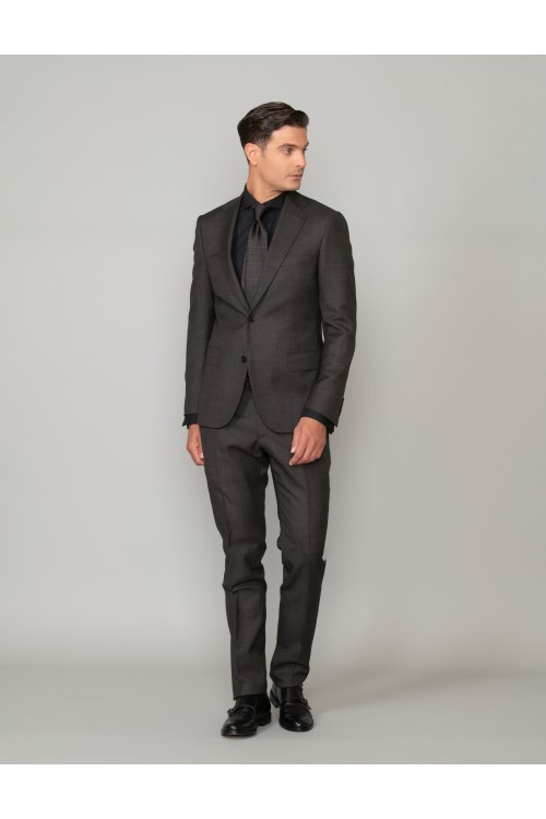 100% virgin wool pin point suit, men's